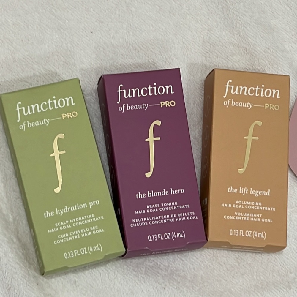 Function of Beauty PRO Hydration Pro, Blonde Hero & Lift Legend Concentrate